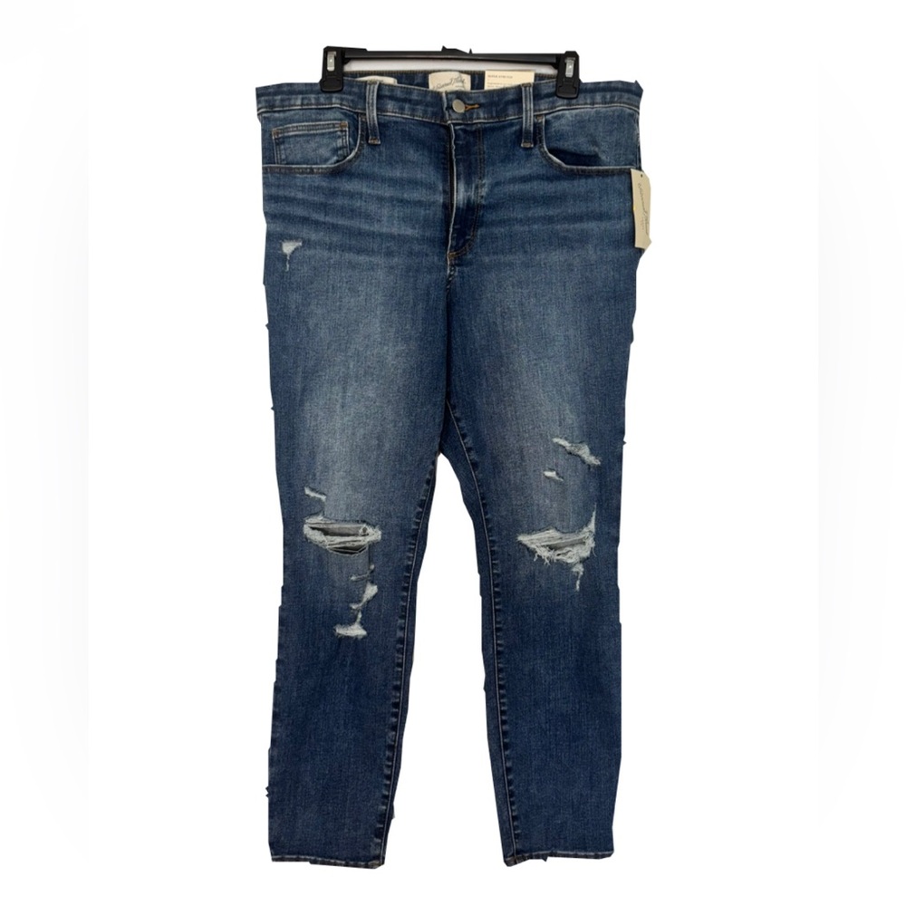 Universal Thread High Rise Super Stretch Skinny Jeans Distressed